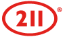 The numbers 2-1-1 incased in an elipsis.